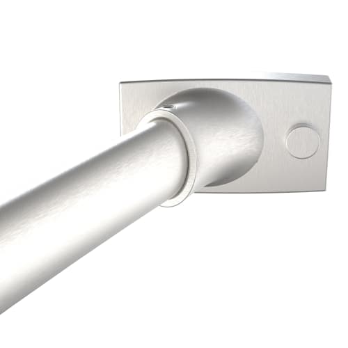 WINGITS® CONTOUR OVAL 5' X 6" Bow Curved Shower Rod, Satin Finish, Renovation